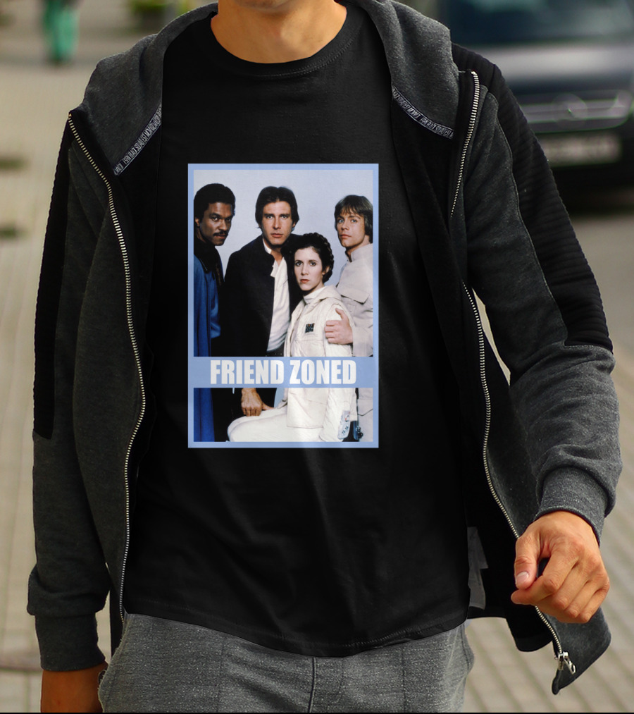 Star Wars Friend Zoned Han Luke Leia Lando T-Shirt