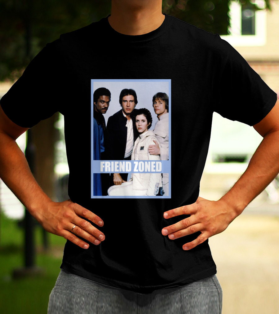 Star Wars Friend Zoned Han Luke Leia Lando T-Shirt