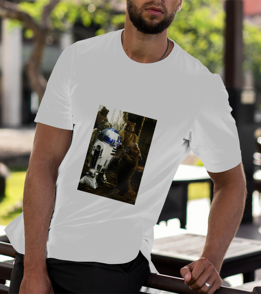 Star Wars R2 D2 Where Do They Hide The Cookies Ewoks T-Shirt