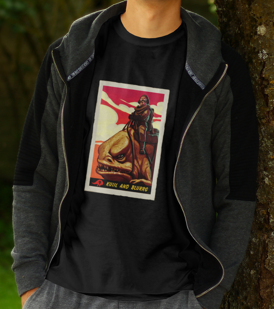 Star Wars The Mandalorian Kuiil And Blurrg Retro T-Shirt