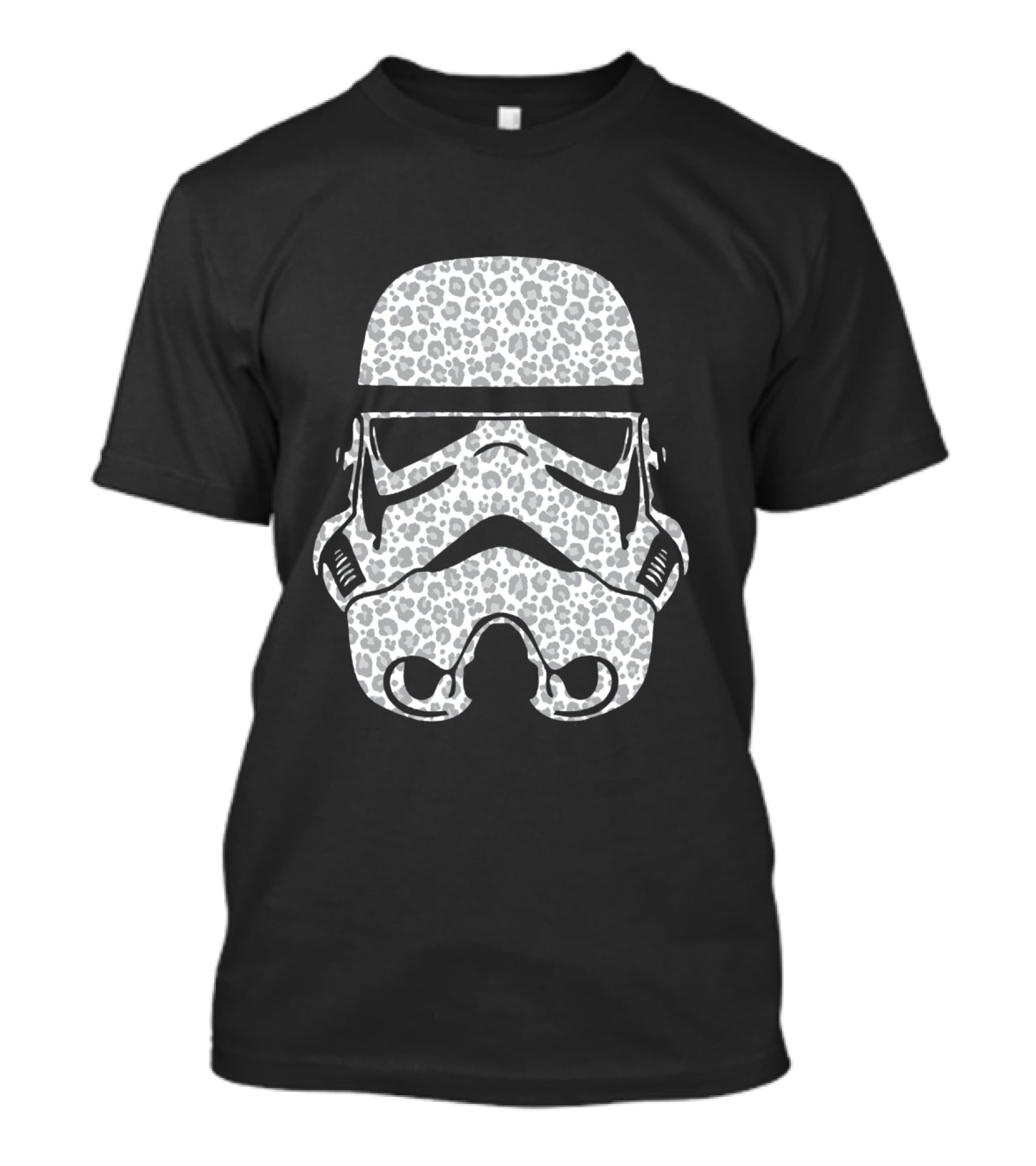 Stormtrooper Helmet Cheetah Pattern Fill T-Shirt