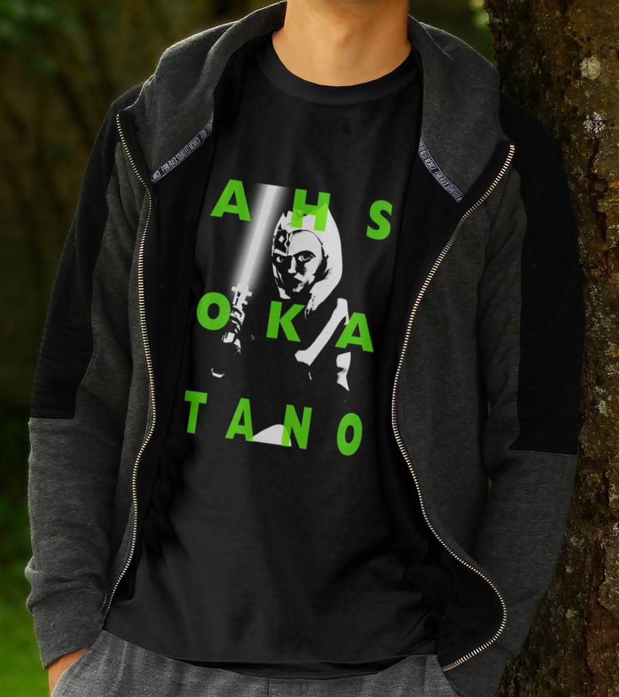 Ahsoka Tano The Clone Wars Green Text Overlay T-Shirt