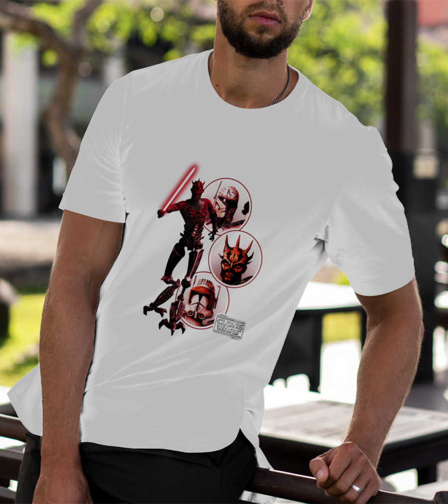 Star Wars The Clone Wars Dark Side Maul And Troopers T-Shirt