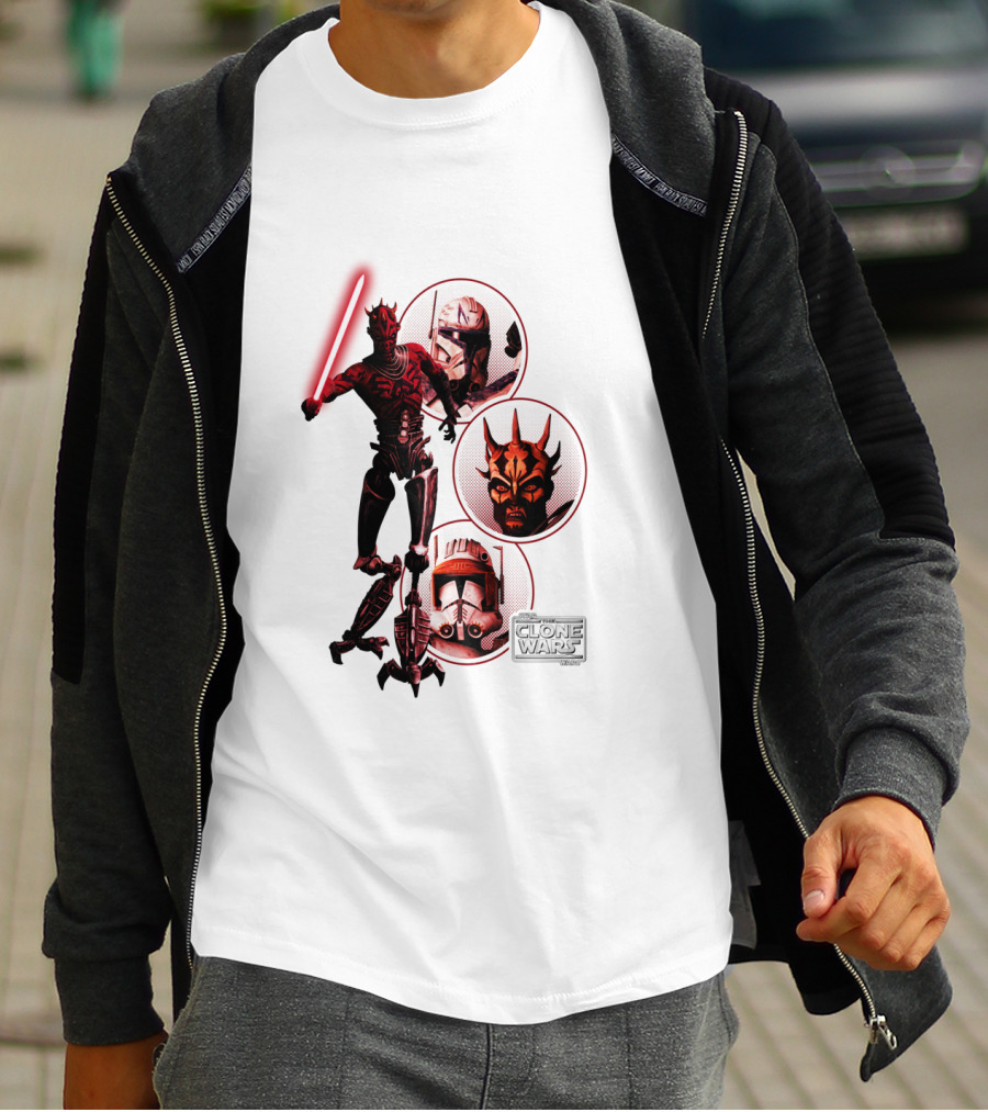 Star Wars The Clone Wars Dark Side Maul And Troopers T-Shirt