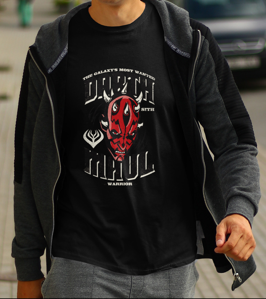 The Galaxy's Most Wanted Sith Darth Maul Warrior T-Shirt