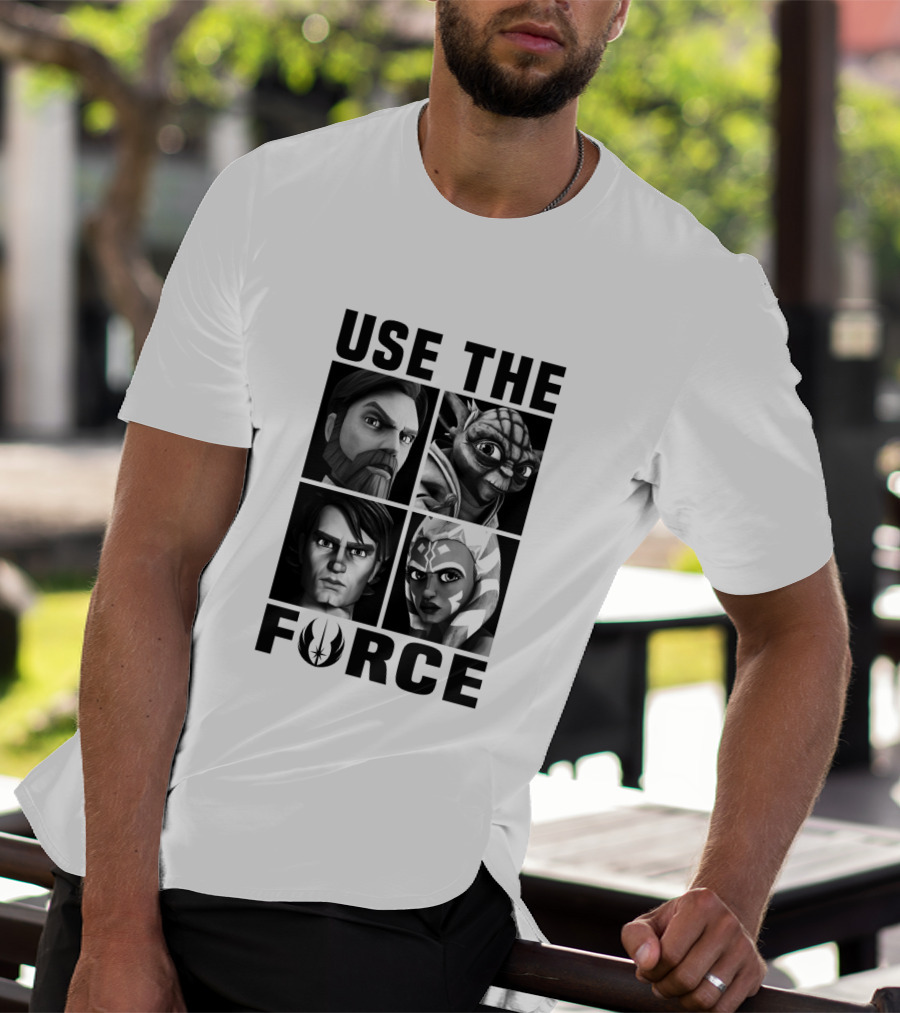 The Clone Wars Use The Force Jedi Characters T-Shirt