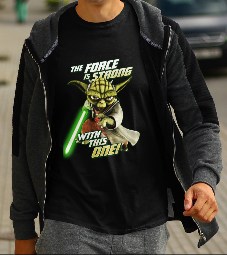 The Force Is Strong With This One Yoda Clone Wars T-Shirt