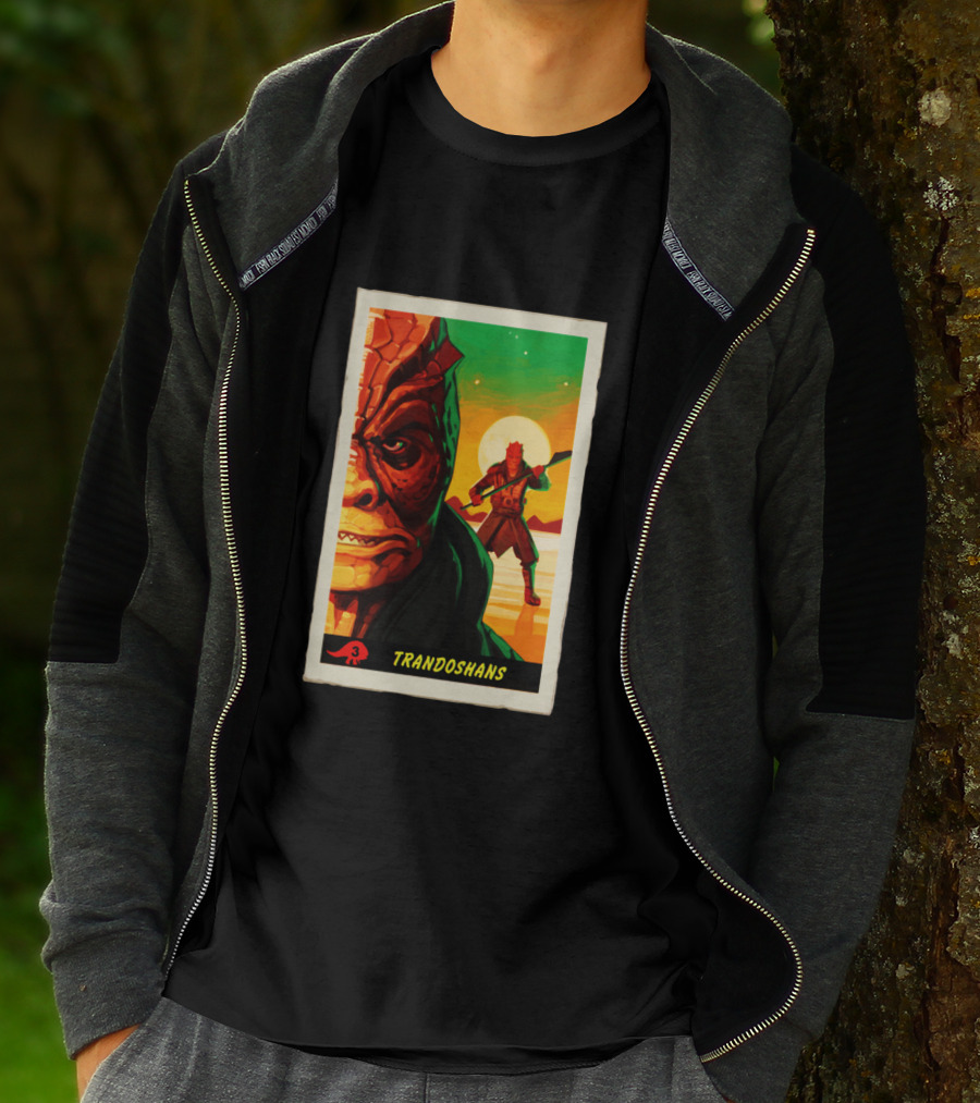 Trandoshans Mandalorian Trading Card Vintage T-Shirt