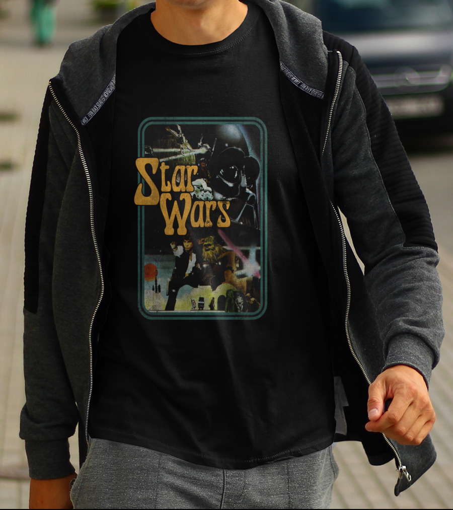 Star Wars Vintage Style Group Iconic Movie T-Shirt