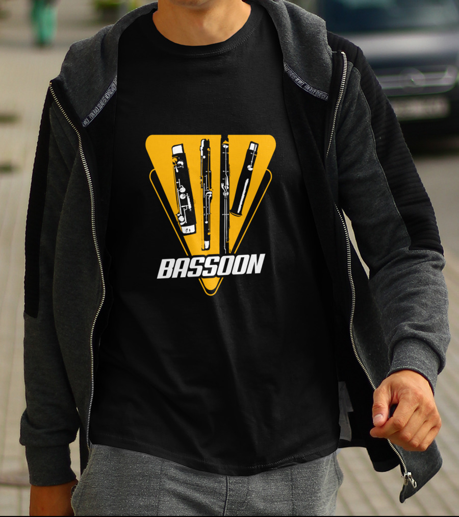 Bassoon Musical Instrument 80s 70s T-Shirt