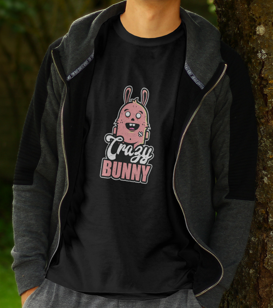 Crazy Bunny Funny Easter Holiday T-Shirt