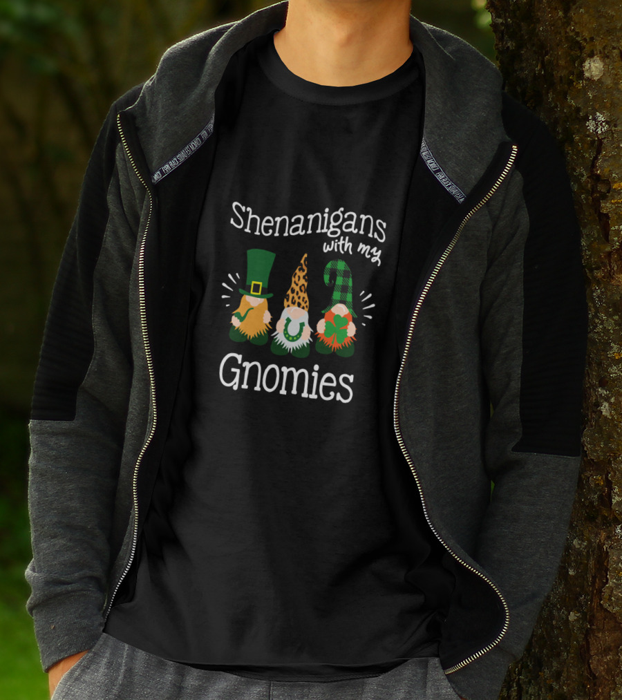 Shenanigans With My Gnomies St. Patrick's Day Leprechaun Gnomes T-Shirt