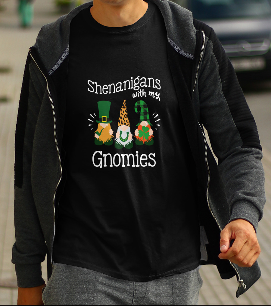 Shenanigans With My Gnomies St. Patrick's Day Leprechaun Gnomes T-Shirt