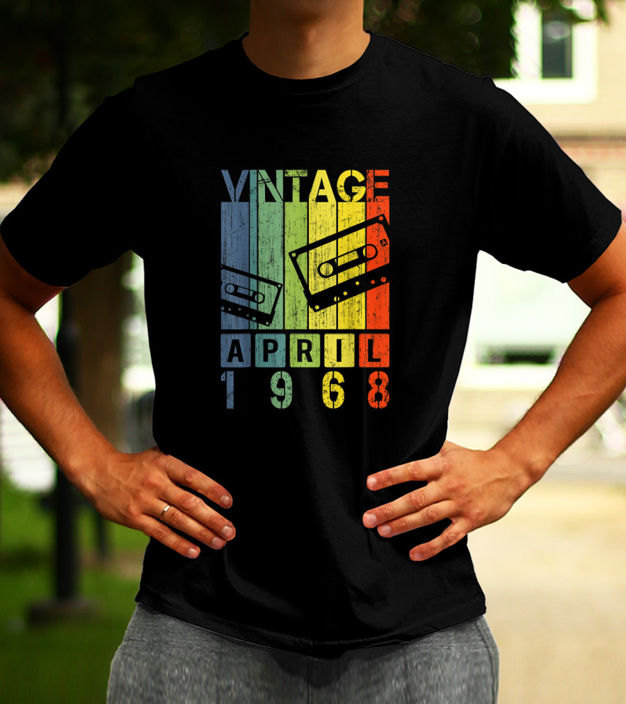 Vintage Mixtape April 1968 Cassette Retro T-Shirt
