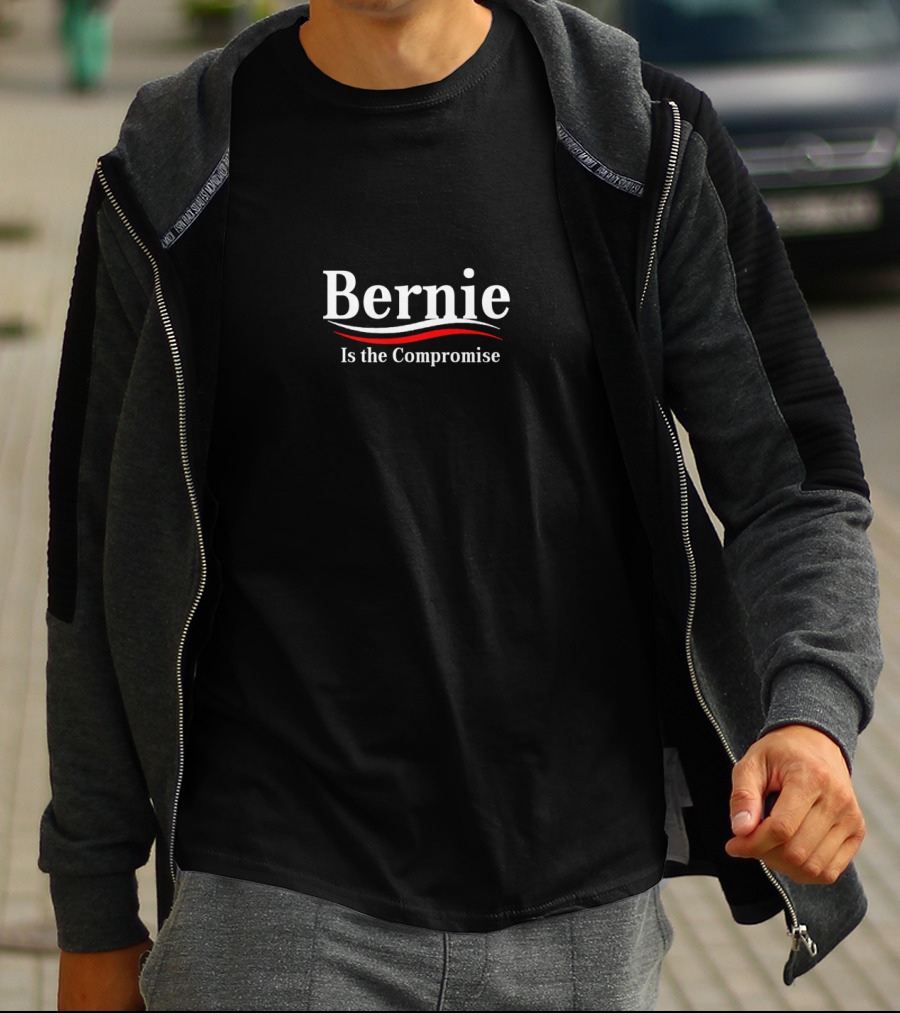 Bernie Is The Compromise Political Statement With Red White Wave T-Shirt