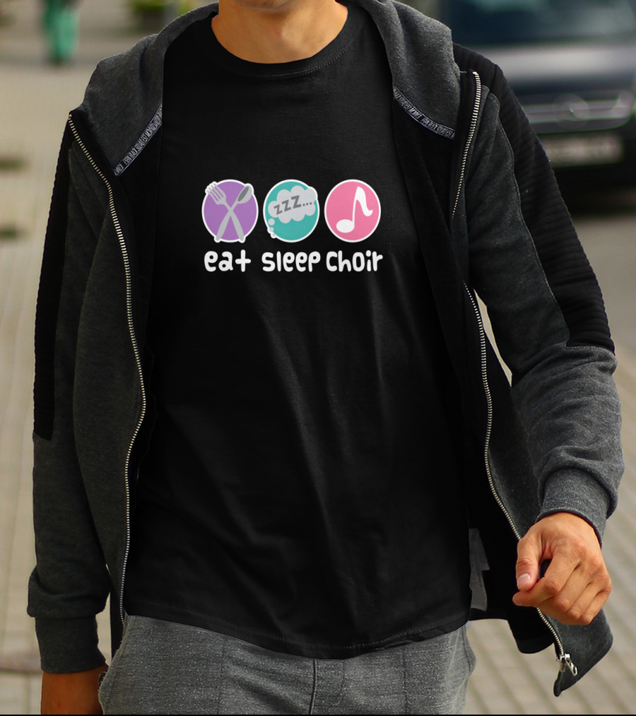 Eat Sleep Choir Music Singer Soprano Alto T-Shirt