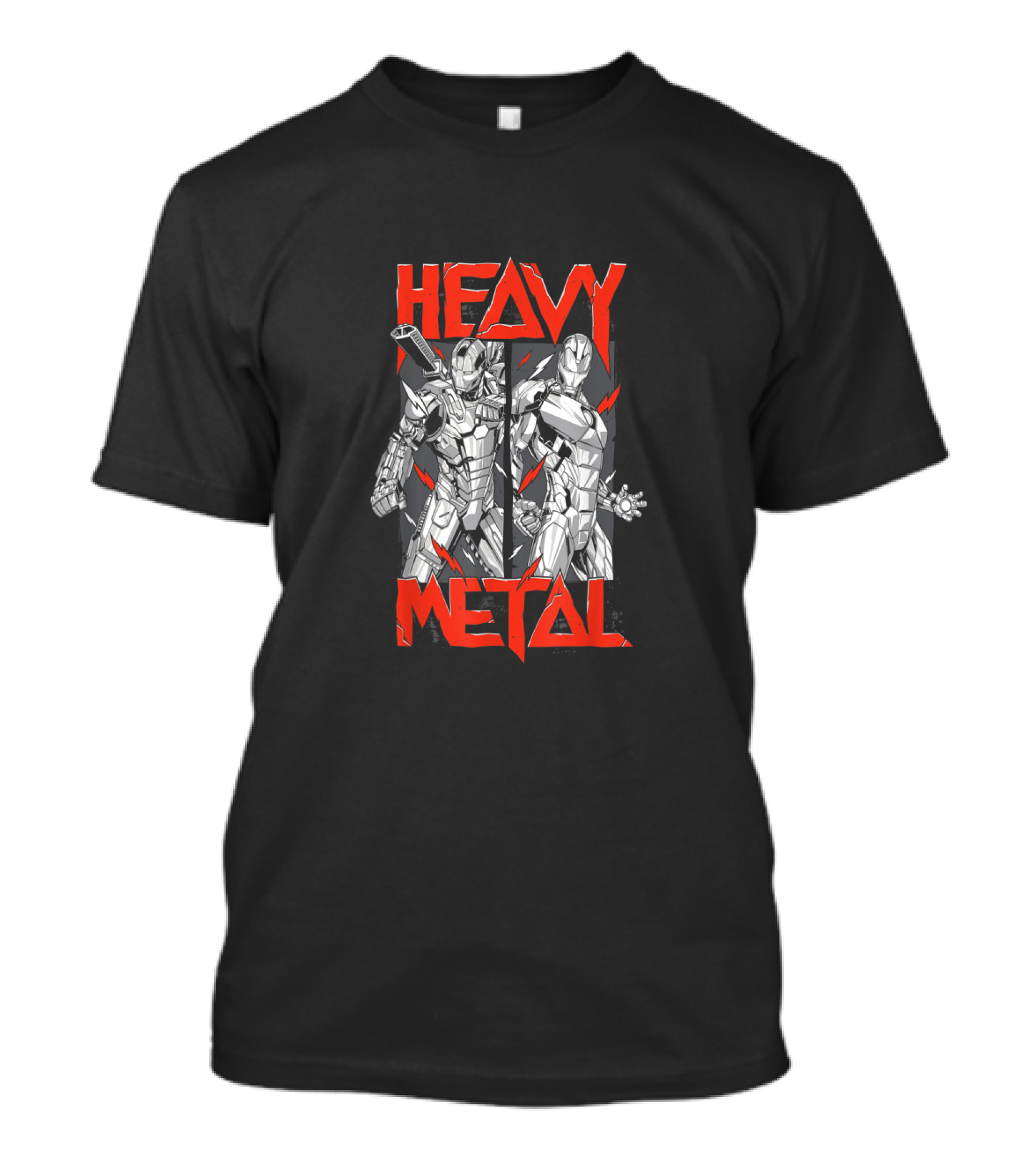 Heavy Metal War Machine Iron Man T-Shirt
