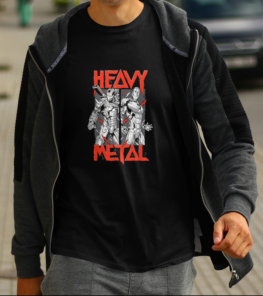 Heavy Metal War Machine Iron Man T-Shirt
