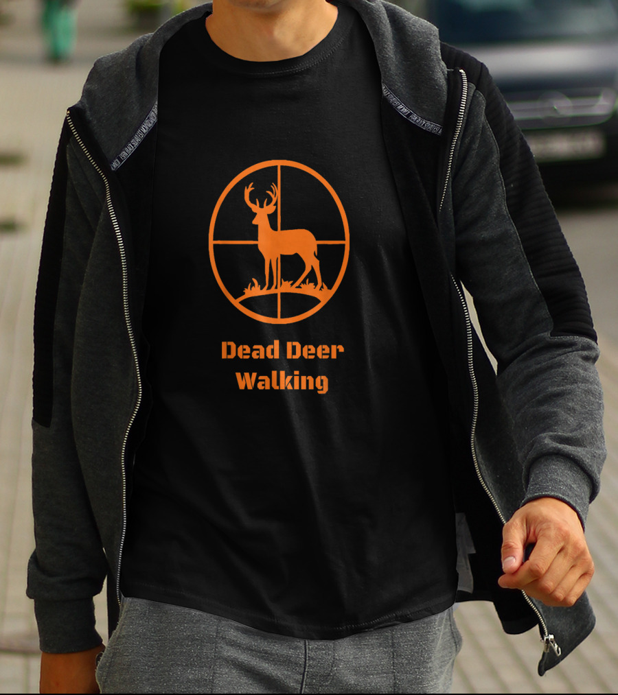 Dead Deer Walking Hunter Target Scope T-Shirt