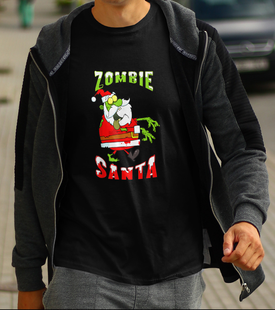 Zombie Santa Walking Dead T-Shirt