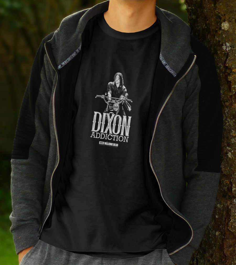AMC Walking Dead Dixon Addiction Motorcycle T-Shirt