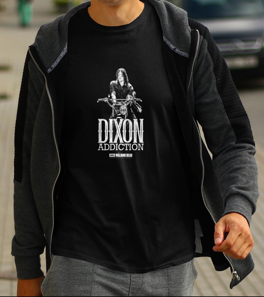 AMC Walking Dead Dixon Addiction Motorcycle T-Shirt