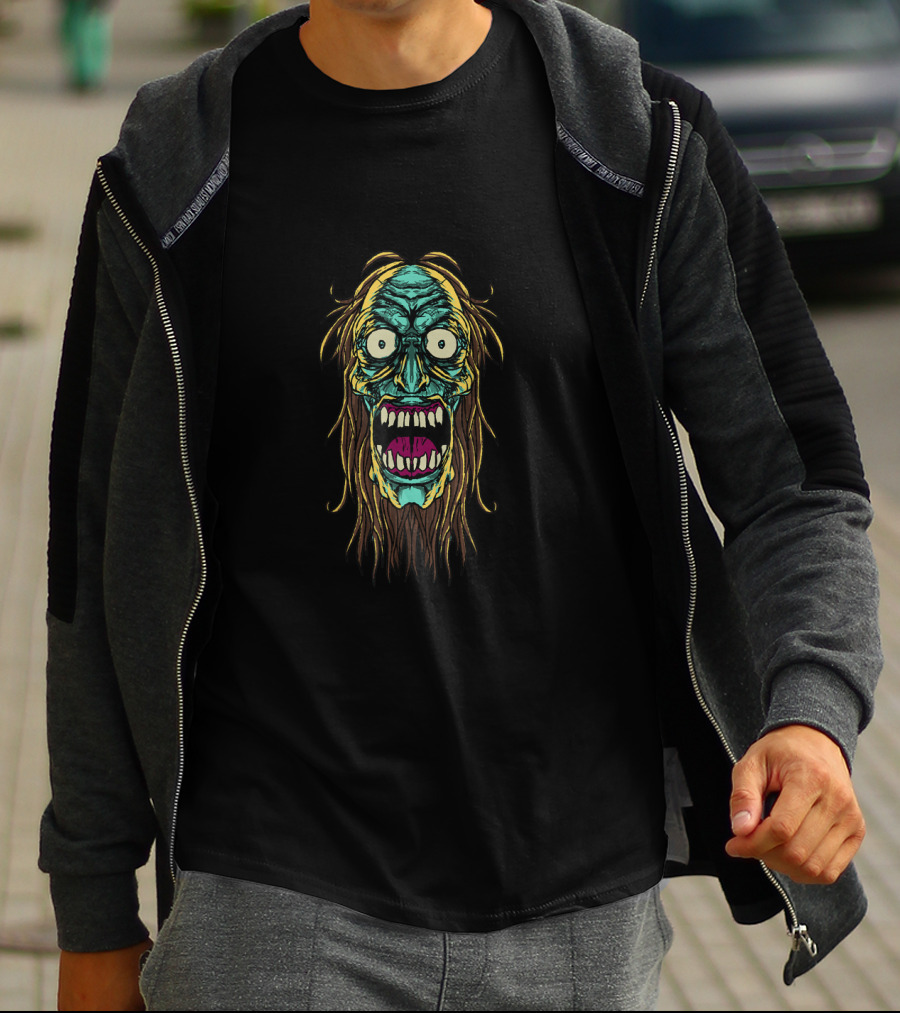 Zombie Undead Walking Living Face Horror T-Shirt