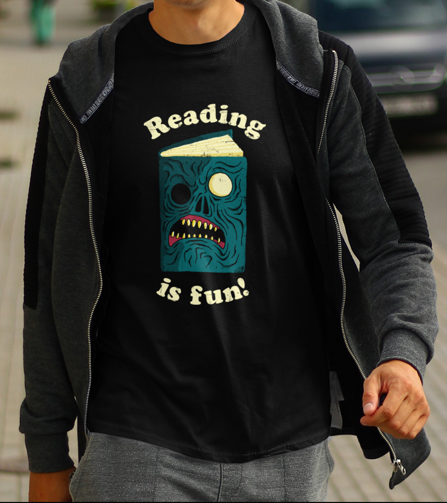 Reading Is Fun With Evil Dead Necronomicon Book T-Shirt