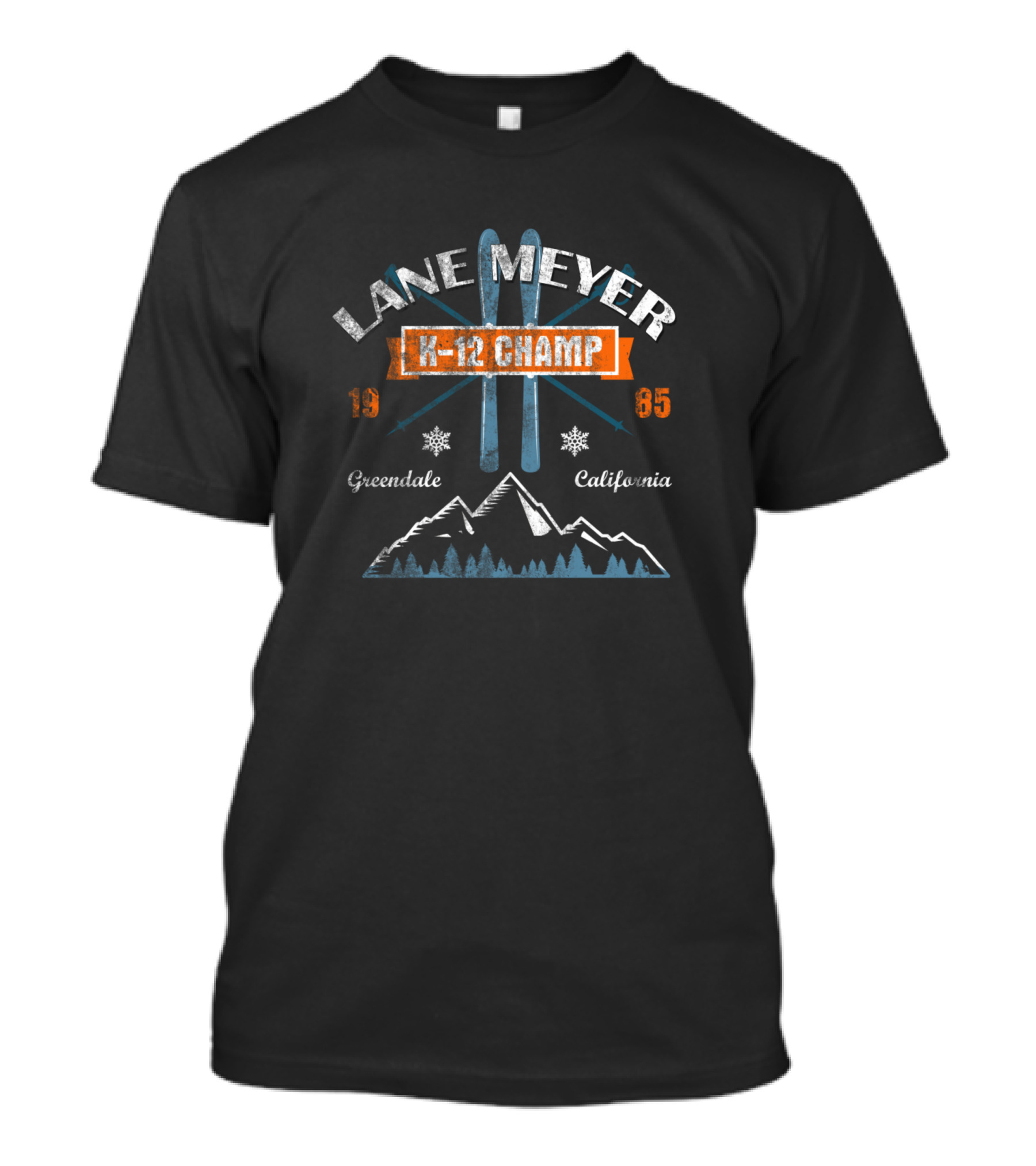 Lane Meyer K-12 Champ 1985 Greendale California Ski T-Shirt