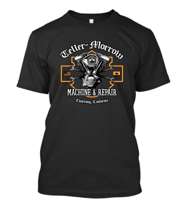 Teller Morrow Machine And Repair Charming California Mechanic T-Shirt