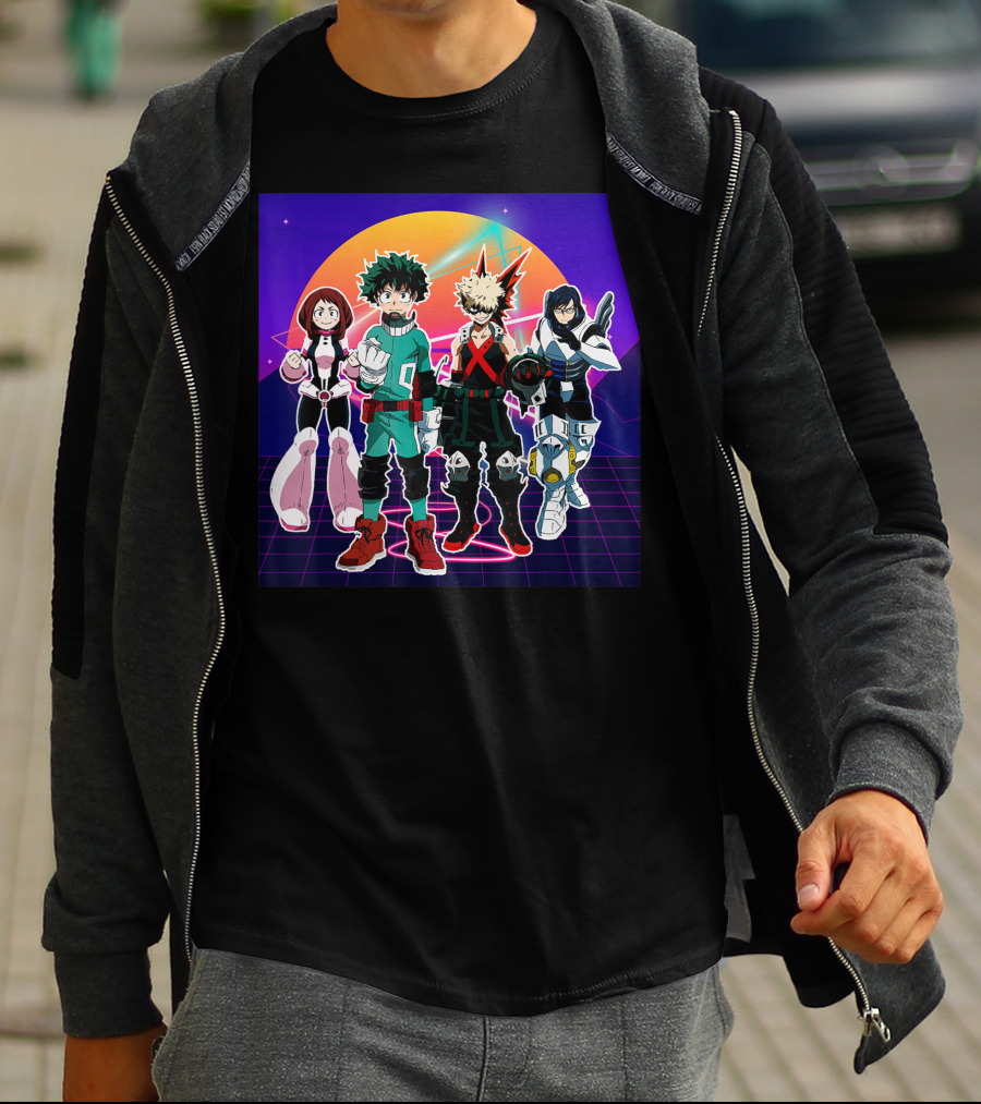 All Together Academia Heroes Essential Manga Series Outfits T-Shirt