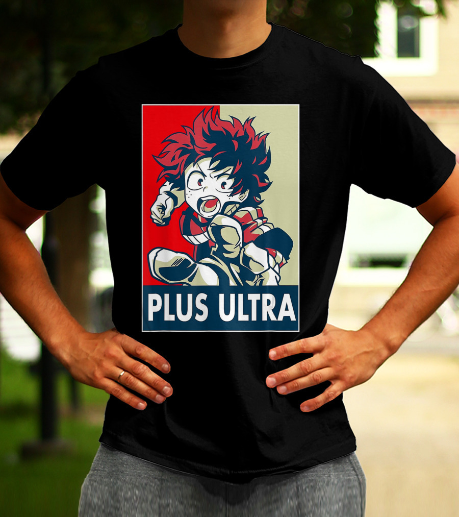 Plus Ultra My Hero Academia Manga Anime Hero T-Shirt