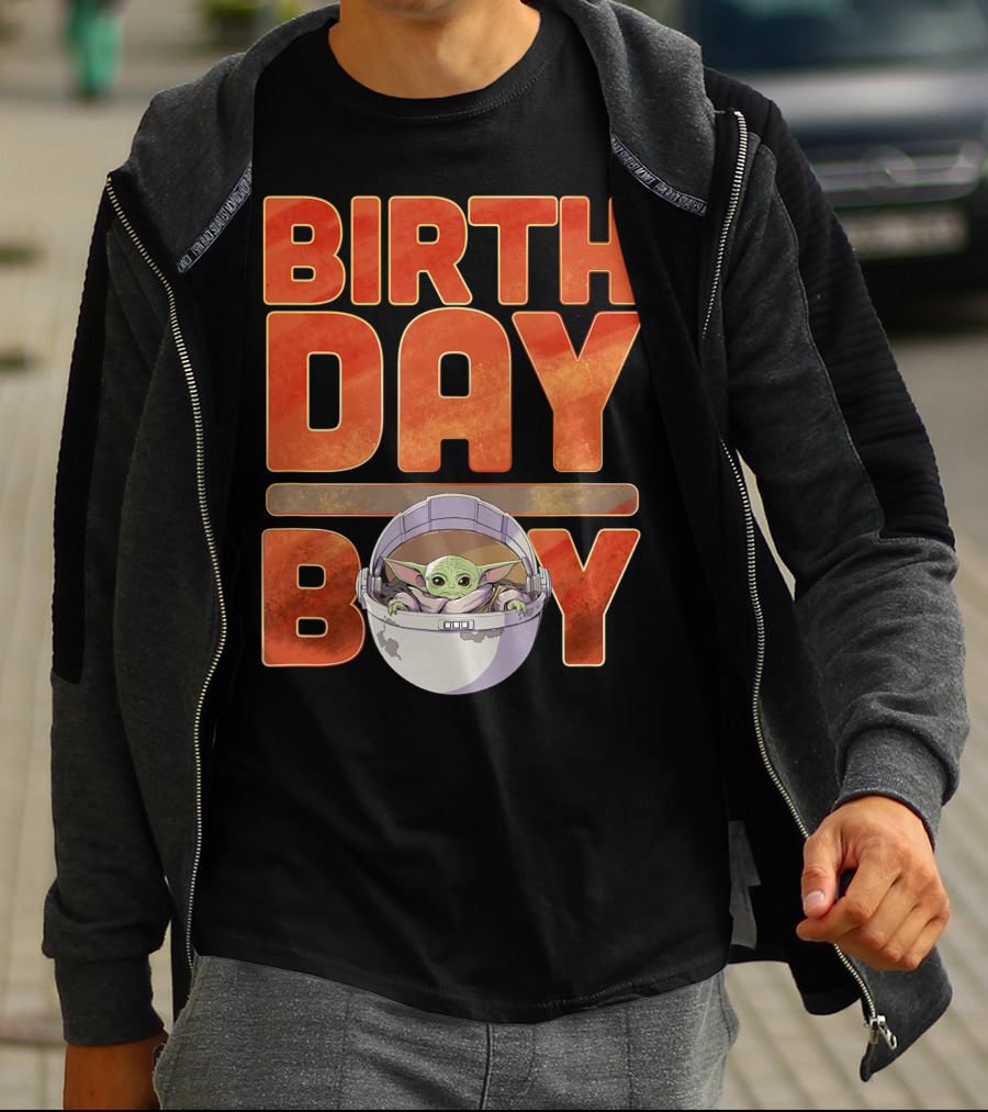 Star Wars Grogu Mandalorian Baby Yoda Birthday Boy T-Shirt