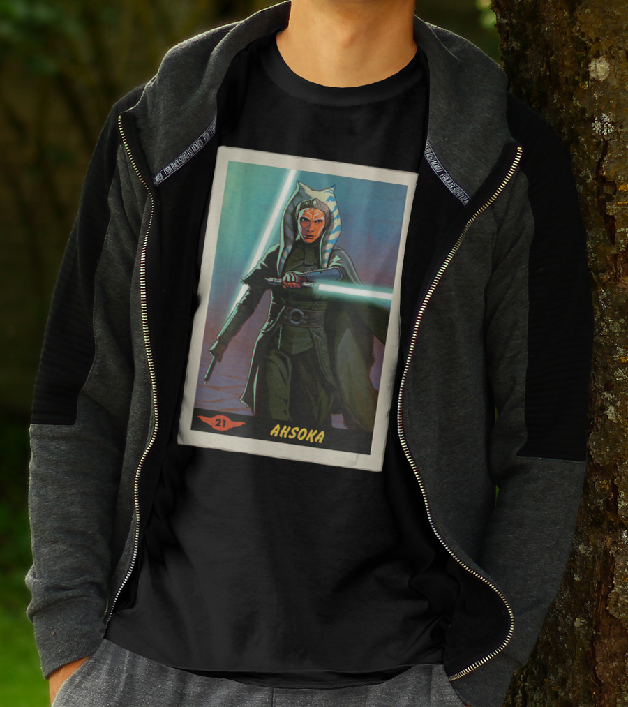 Star Wars Ahsoka Jedi Training Card The Mandalorian 21 T-Shirt