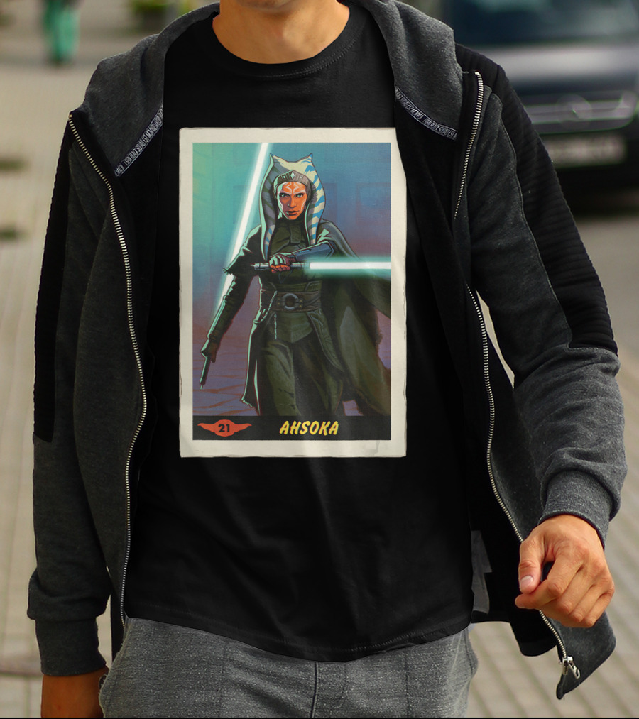 Star Wars Ahsoka Jedi Training Card The Mandalorian 21 T-Shirt