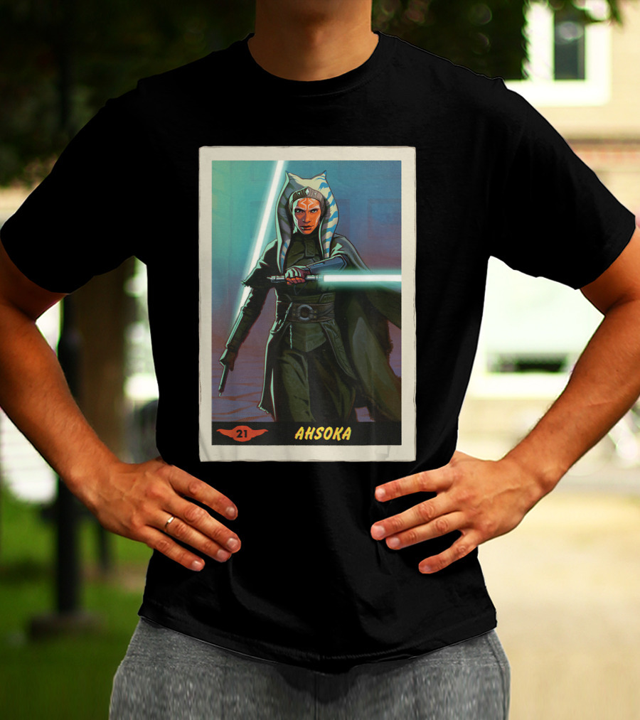 Star Wars Ahsoka Jedi Training Card The Mandalorian 21 T-Shirt