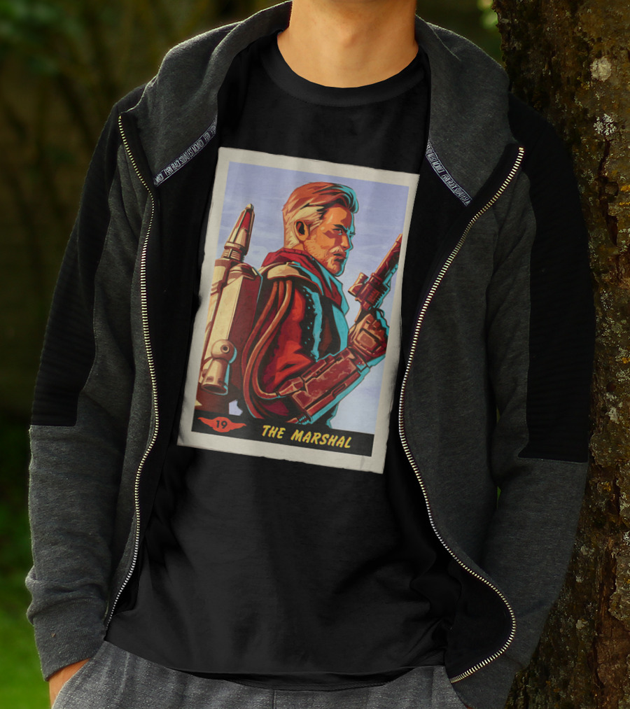 Star Wars The Mandalorian The Marshal Trading Card 19 T-Shirt