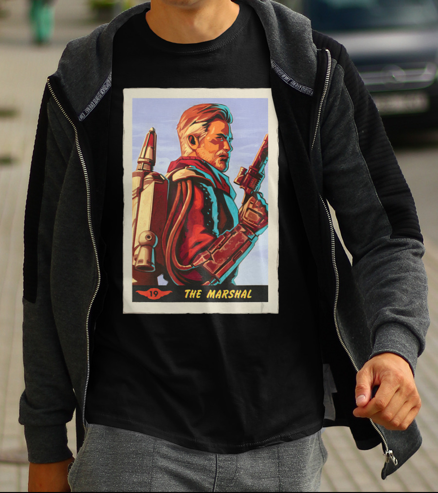 Star Wars The Mandalorian The Marshal Trading Card 19 T-Shirt