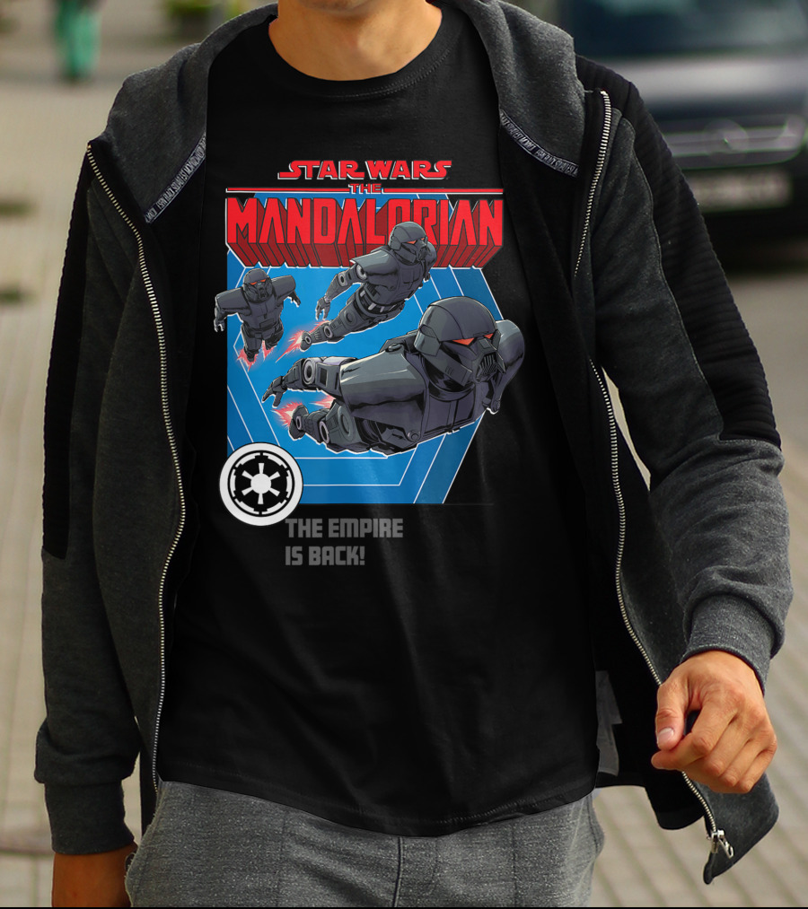 Star Wars The Mandalorian The Empire Is Back Bounty Hunter Stormtroopers T-Shirt