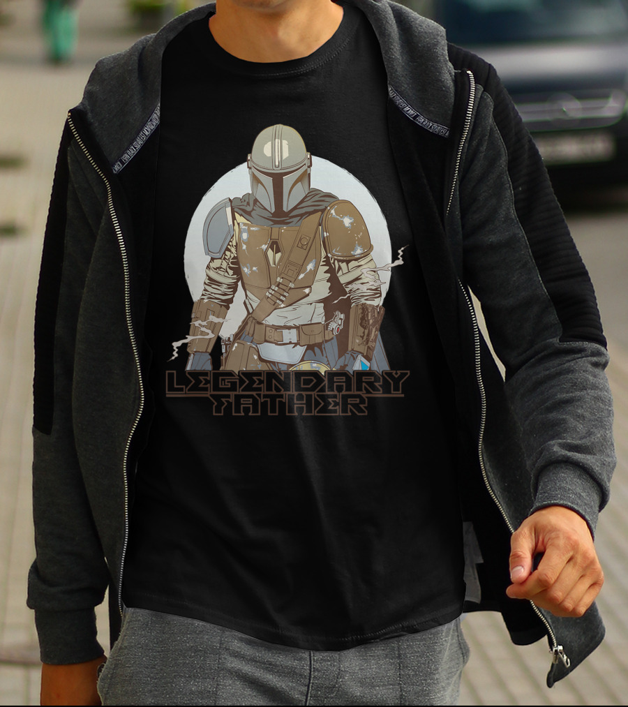 Star Wars The Mandalorian Legendary Father Father's Day T-Shirt