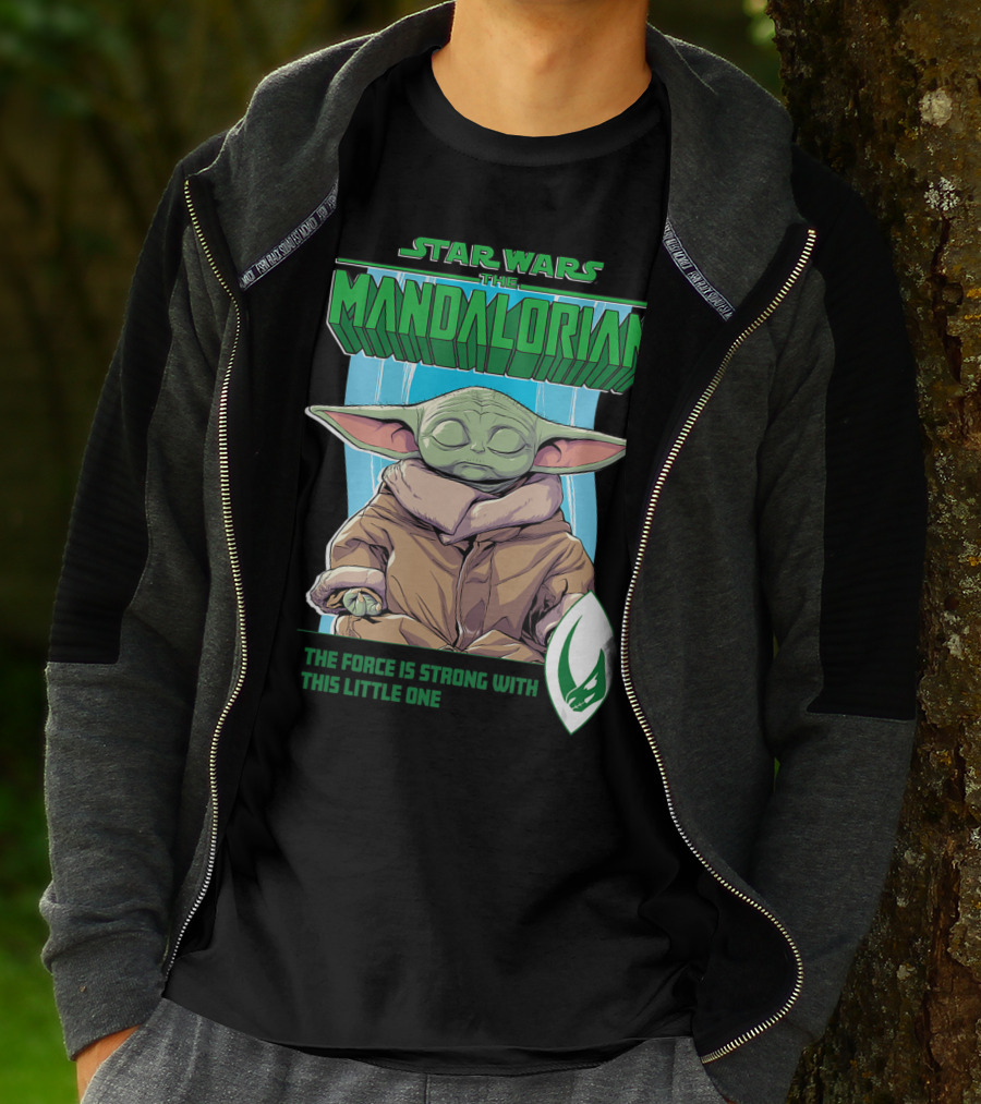 Star Wars The Mandalorian Grogu The Force Is Strong With This Little One T-Shirt