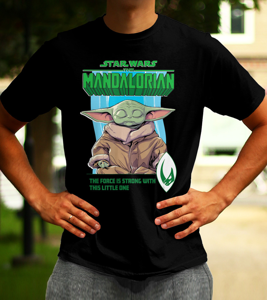 Star Wars The Mandalorian Grogu The Force Is Strong With This Little One T-Shirt