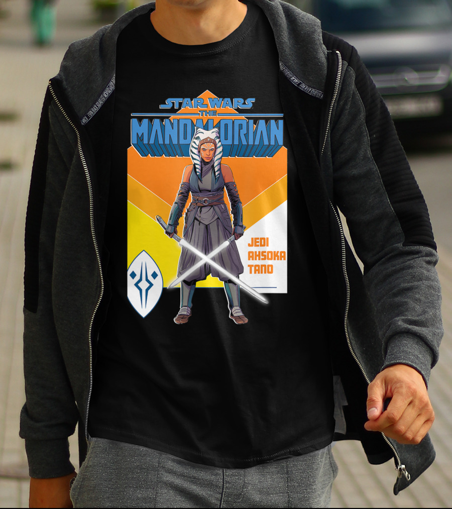 Star Wars The Mandalorian Jedi Ahsoka Tano Lightsaber T-Shirt
