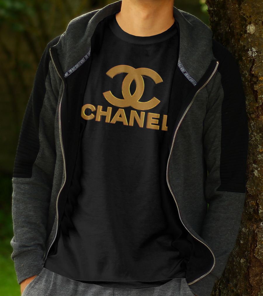 CHA.NEL Fashions Iconic Style Double C Gold T-Shirt