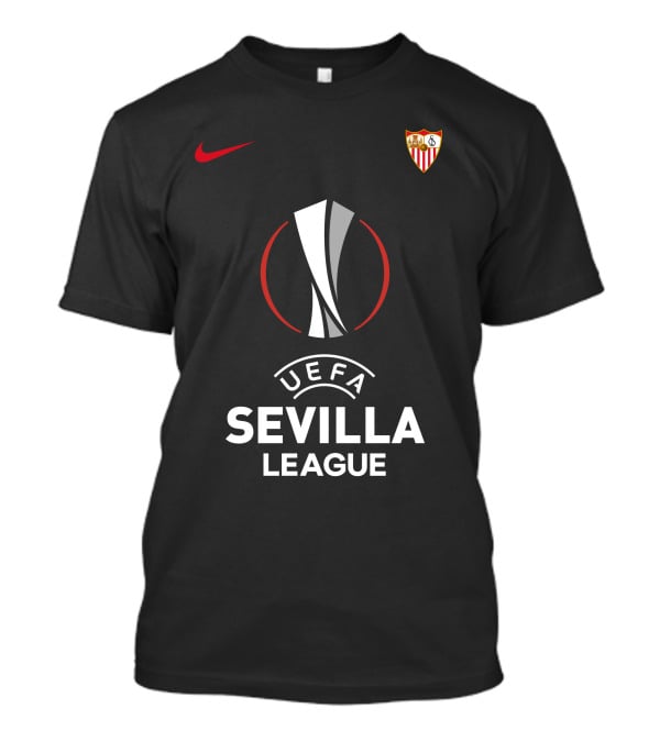 UEFA Sevilla League Logo Sevilla FC Badge T-Shirt