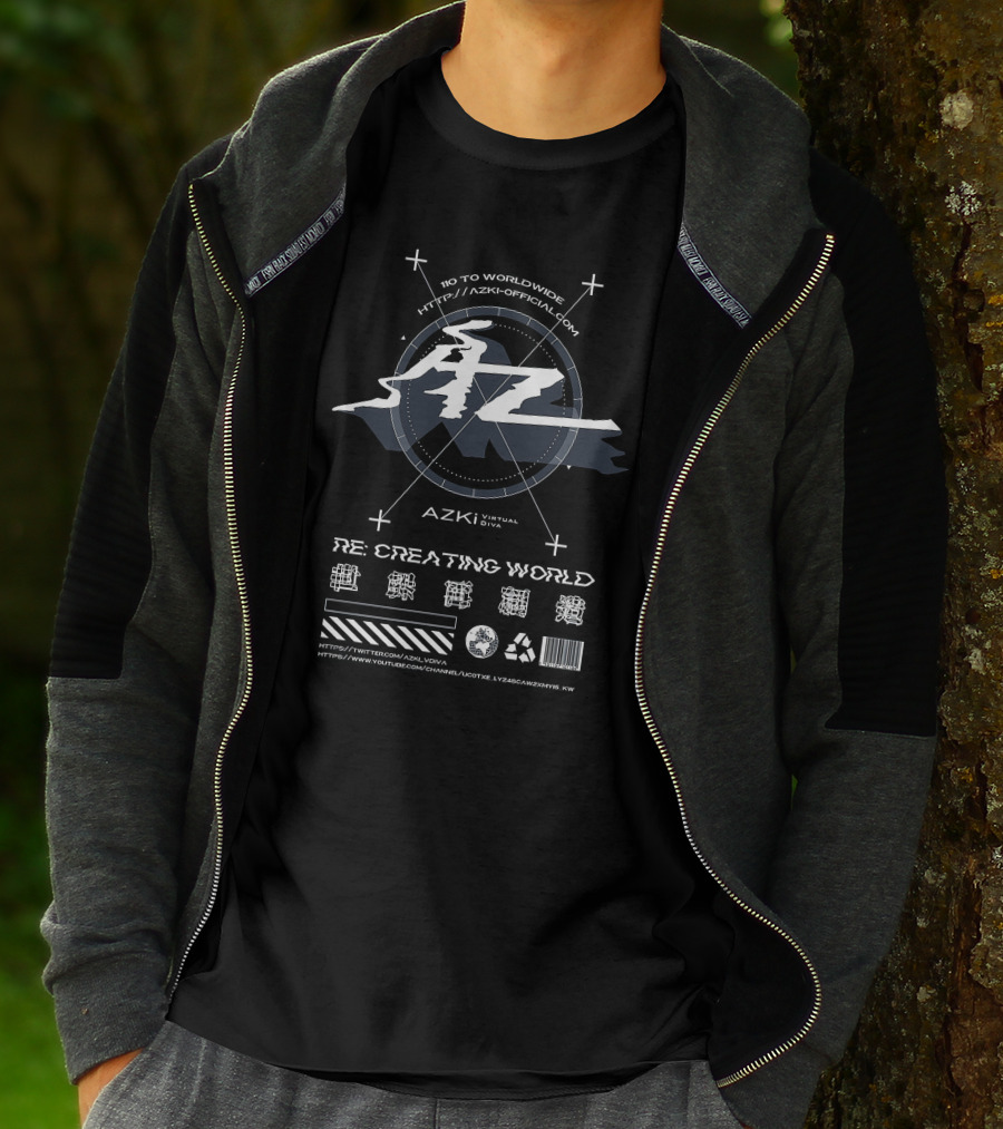 Hololive EN AZKi Virtual Diva Re Creating World Merch T-Shirt