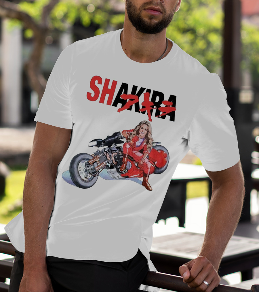 SHAKIRA Akira Anime Motorcycle Rider T-Shirt