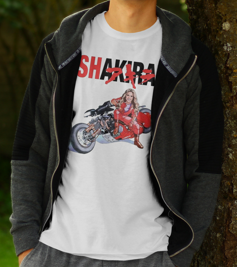 SHAKIRA Akira Anime Motorcycle Rider T-Shirt