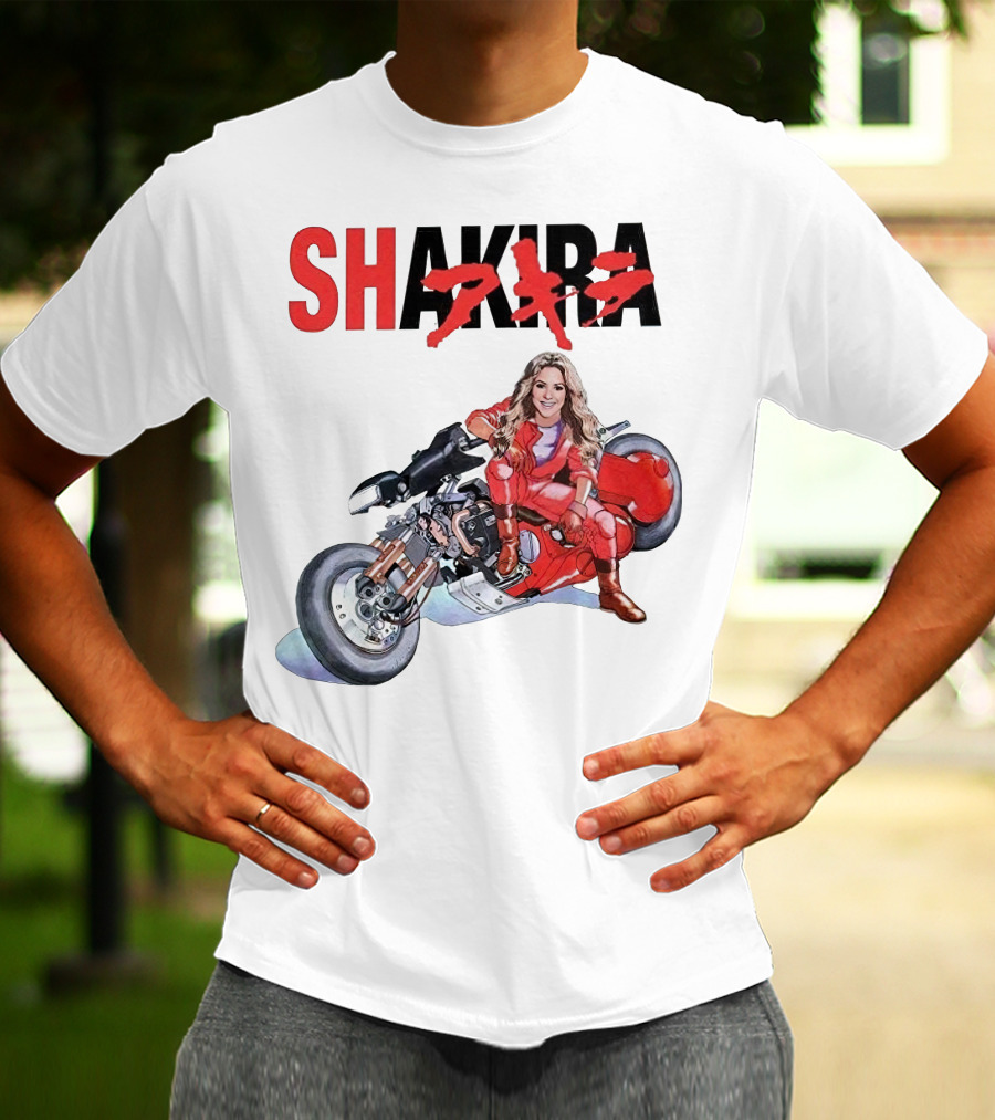 SHAKIRA Akira Anime Motorcycle Rider T-Shirt