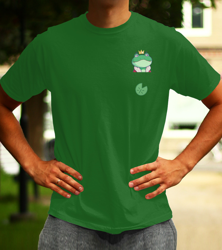 Boomerna Frog King Lily Pad Merch T-Shirt